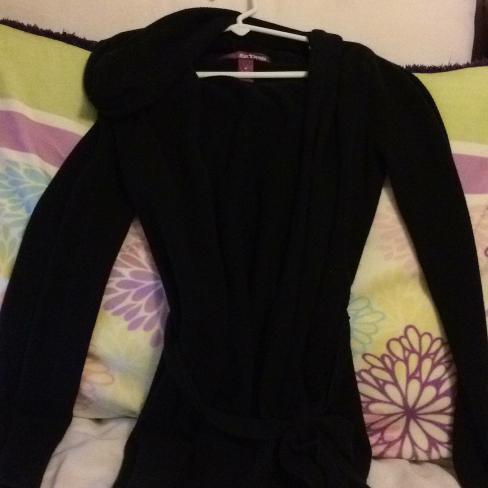 A waist lace black jacket for girls size Medium